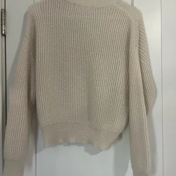 Elodie Cream Button-Front Sweater - Picture 2 of 3